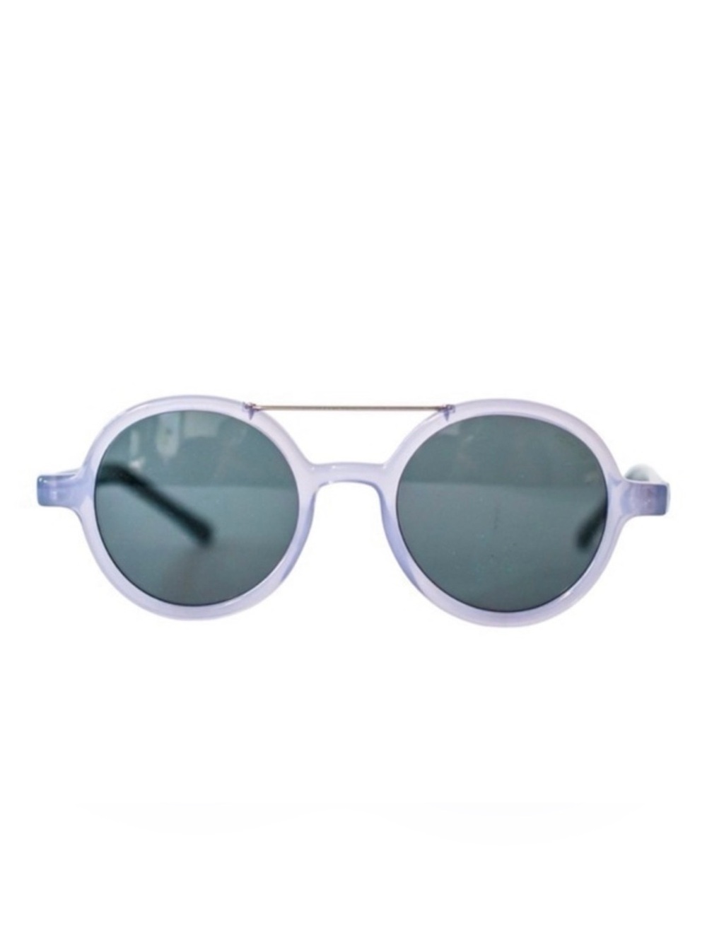 New KOMONO Vivien Violet / Black  Sunglasses purple round